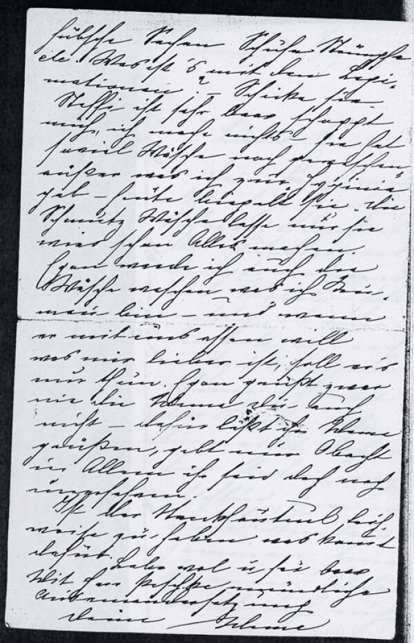 Brief von Marie Schiele an Gertrude Schiele Bild 3
