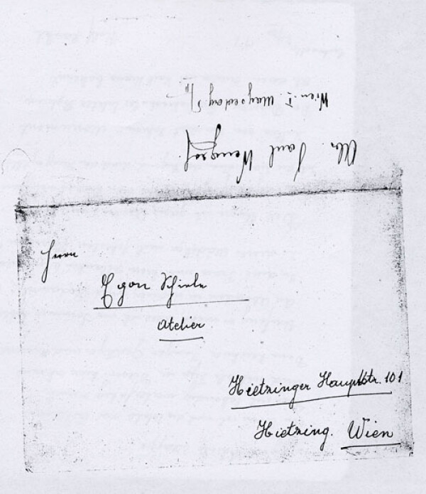 Poem by Rolf Henkl, addressed from Paul Wengraf to Egon Schiele: The Egon Schiele Portfolio Bild 2