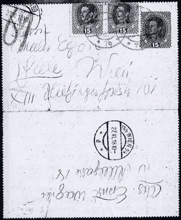 Brief von Ernst Wagner an Egon Schiele Bild 2