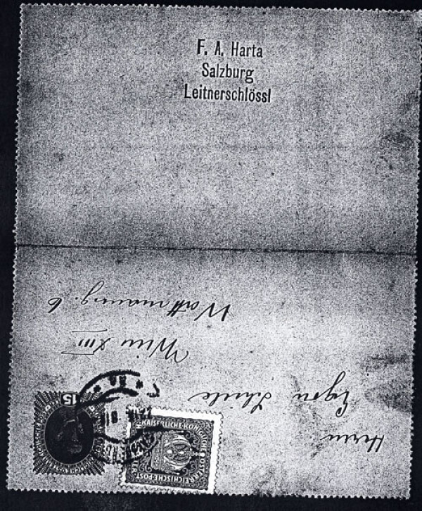 Letter from Felix Albrecht Harta to Egon Schiele Bild 2