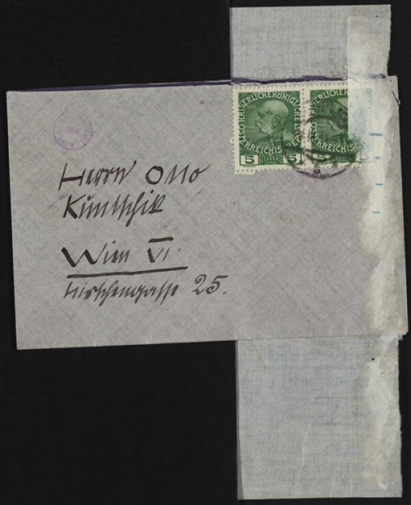 Letter from Egon Schiele to Moritz Otto Kuntschik Bild 2