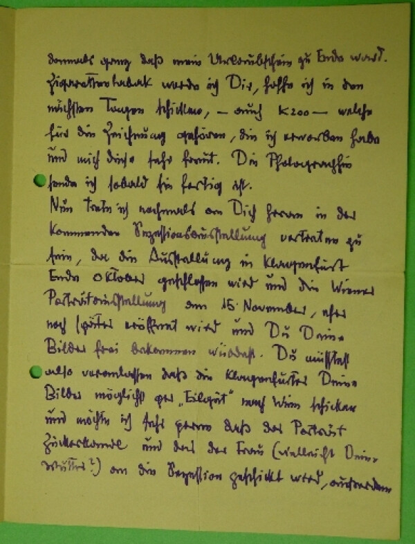 Letter from Egon Schiele to Anton Kolig Bild 2