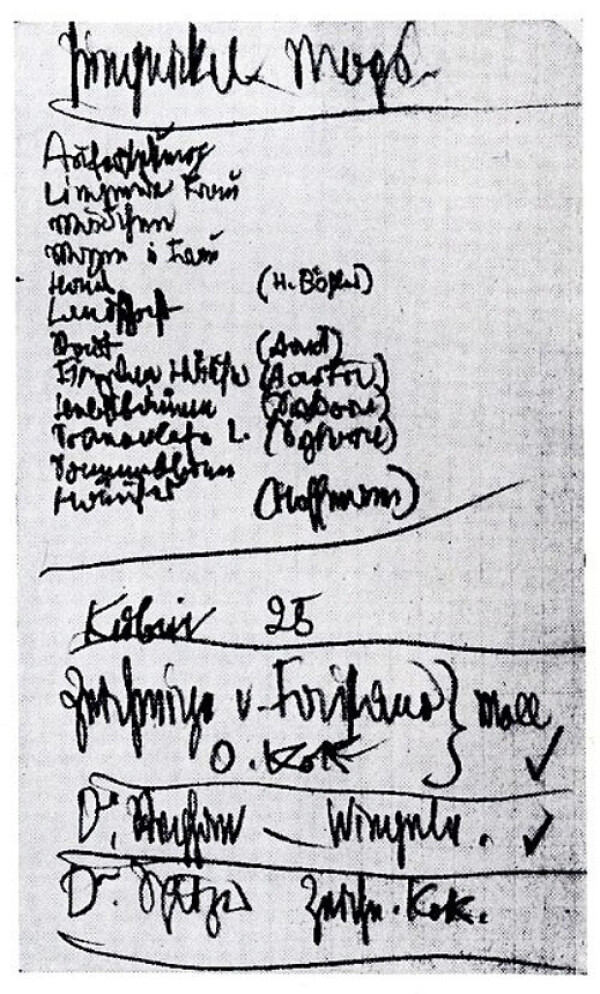List by Egon Schiele of his paintings Bild 2