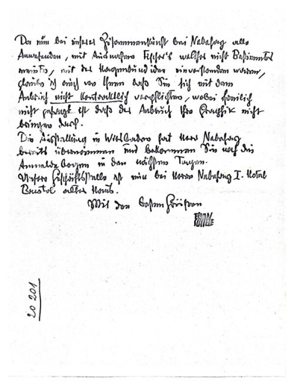 Letter from Egon Schiele to Felix Albrecht Harta Bild 3