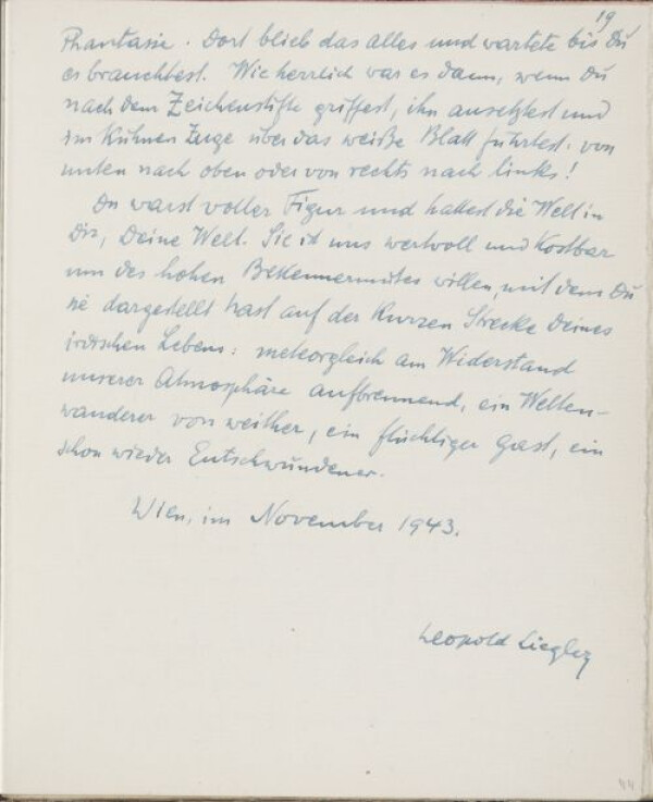 Beitrag von Leopold Liegler für das „Erinnerungsbuch Egon Schiele“ Bild 19