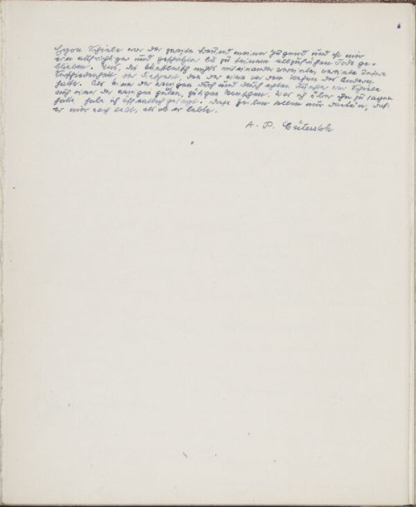 Beitrag von Albert Paris Gütersloh für das „Erinnerungsbuch Egon Schiele“ Bild 1