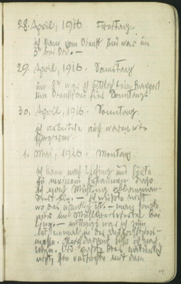 Egon Schiele’s war diary (Sketchbook No. 7) Bild 37