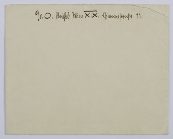 Brief von Egon Schiele an Oskar Reichel Bild 2