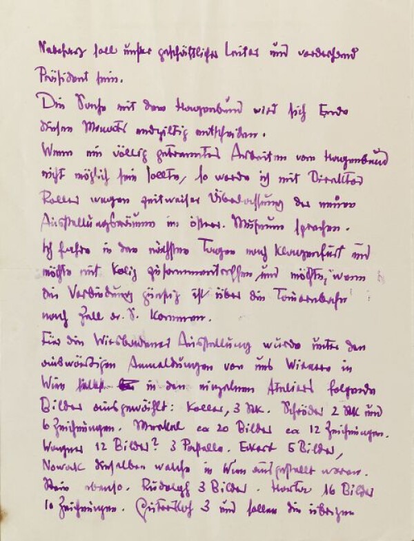 Letter from Egon Schiele to Anton Faistauer Bild 2