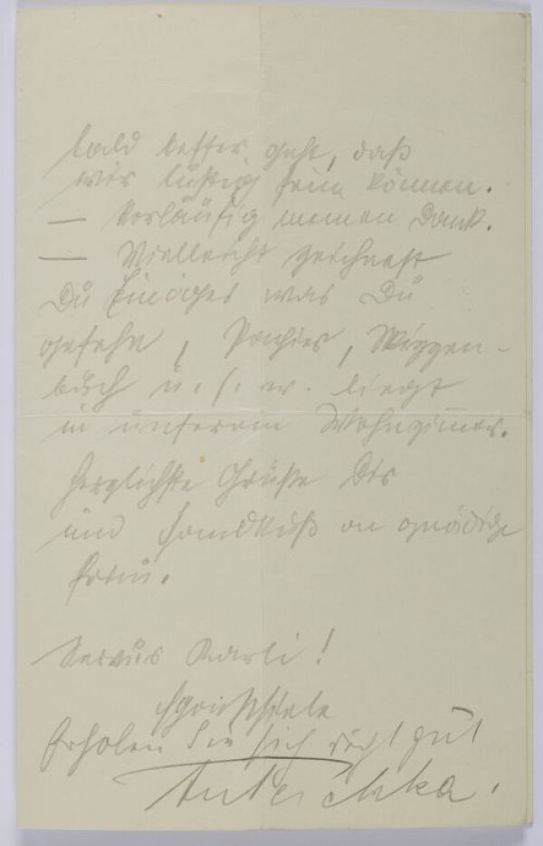 Letter from Egon Schiele and Anton Peschka to Carl Reininghaus Bild 2