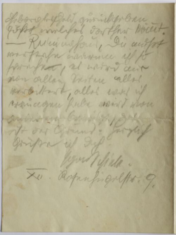 Brief von Egon Schiele an Carl Reininghaus Bild 4