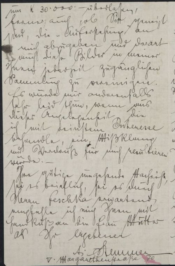 Letter from Arthur Stemmer to Melanie Schiele, addressed to Marie Schiele Bild 4