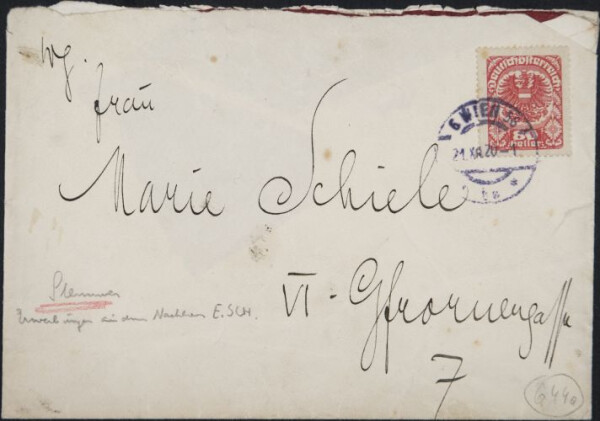 Letter from Arthur Stemmer to Melanie Schiele, addressed to Marie Schiele Bild 5