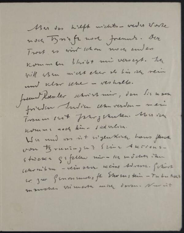 Brief von Karl Otten an Egon Schiele Bild 3