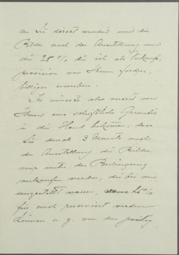 Letter from Guido Arnot to Egon Schiele Bild 2