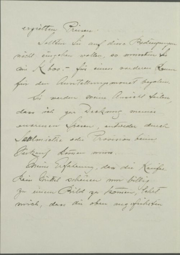 Letter from Guido Arnot to Egon Schiele Bild 3