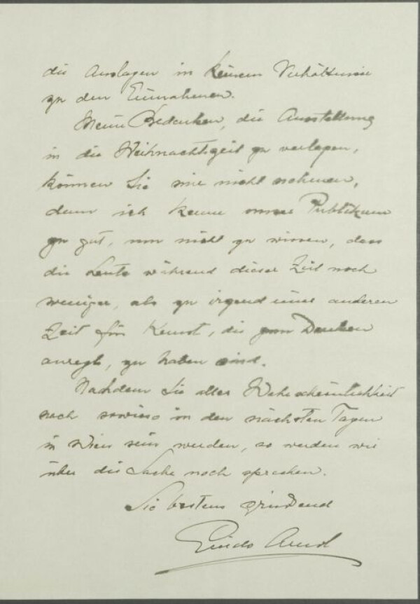 Letter from Guido Arnot to Egon Schiele Bild 2