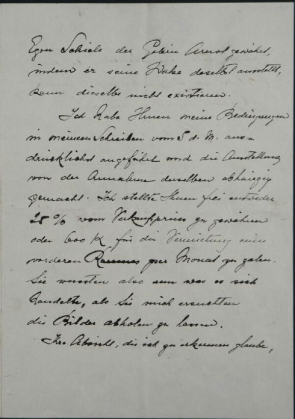 Letter from Guido Arnot to Egon Schiele Bild 2