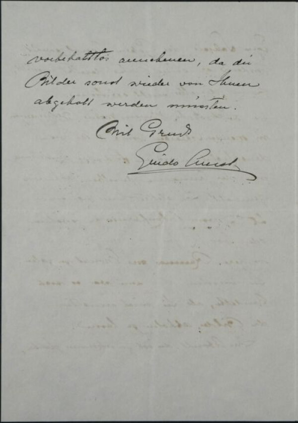 Letter from Guido Arnot to Egon Schiele Bild 4