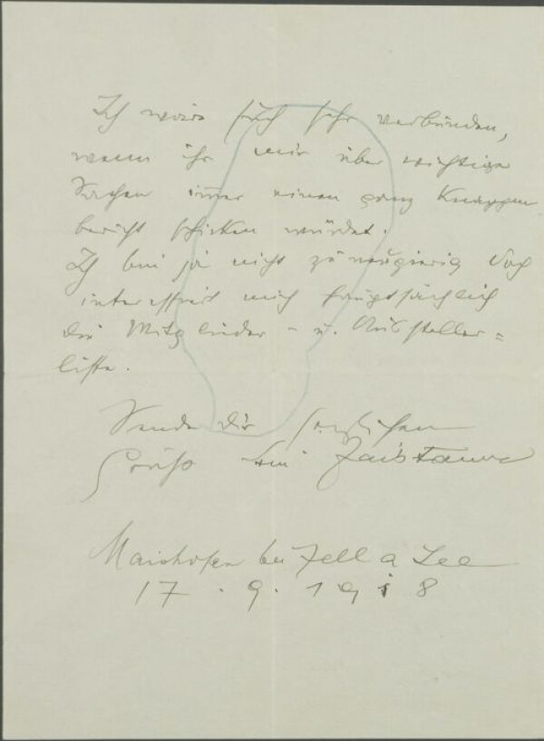 Letter from Anton Faistauer to Egon Schiele Bild 4