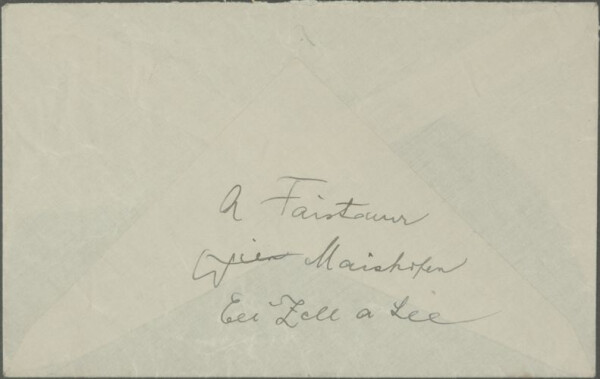 Letter from Anton Faistauer to Egon Schiele Bild 6