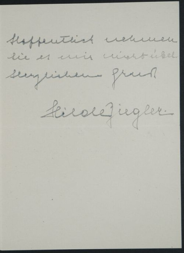 Brief von Hilde Ziegler an Egon Schiele Bild 3