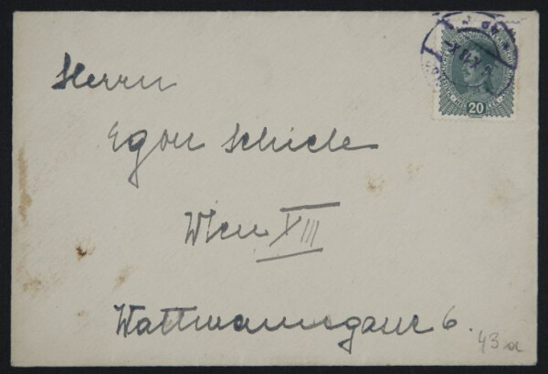 Brief von Hilde Ziegler an Egon Schiele Bild 4