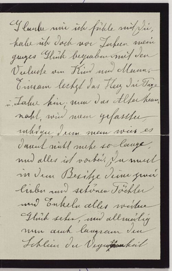 Kondolenzschreiben von Olga Kussy an Marie Schiele zum Tod von Egon und Edith Schiele Bild 3