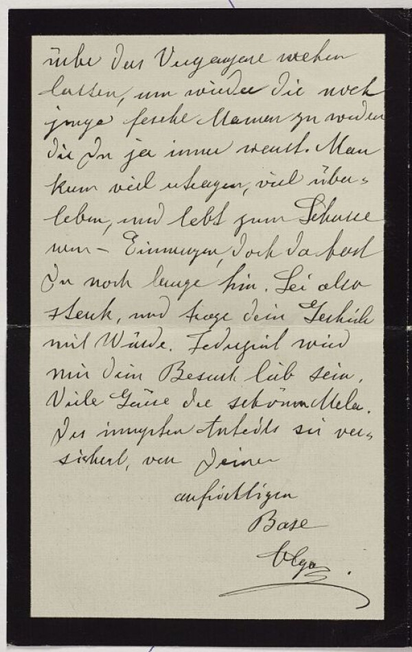 Kondolenzschreiben von Olga Kussy an Marie Schiele zum Tod von Egon und Edith Schiele Bild 4