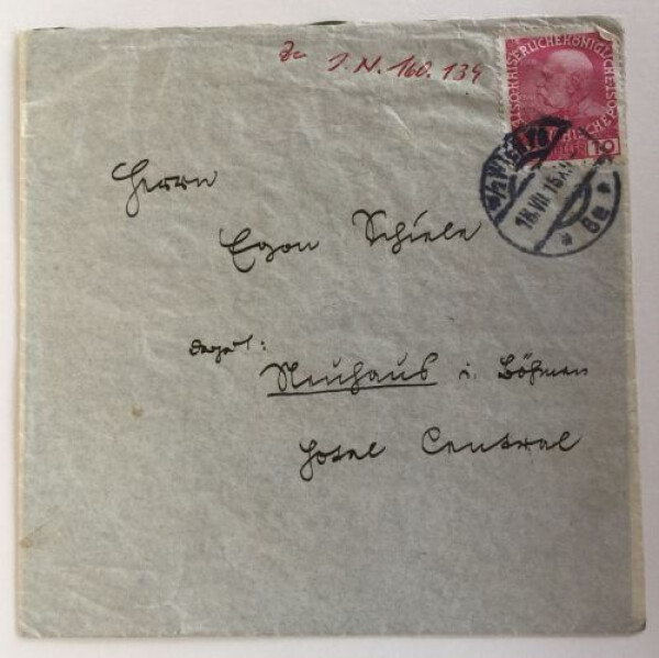 Letter from Bertold Löffler to Egon Schiele Bild 2